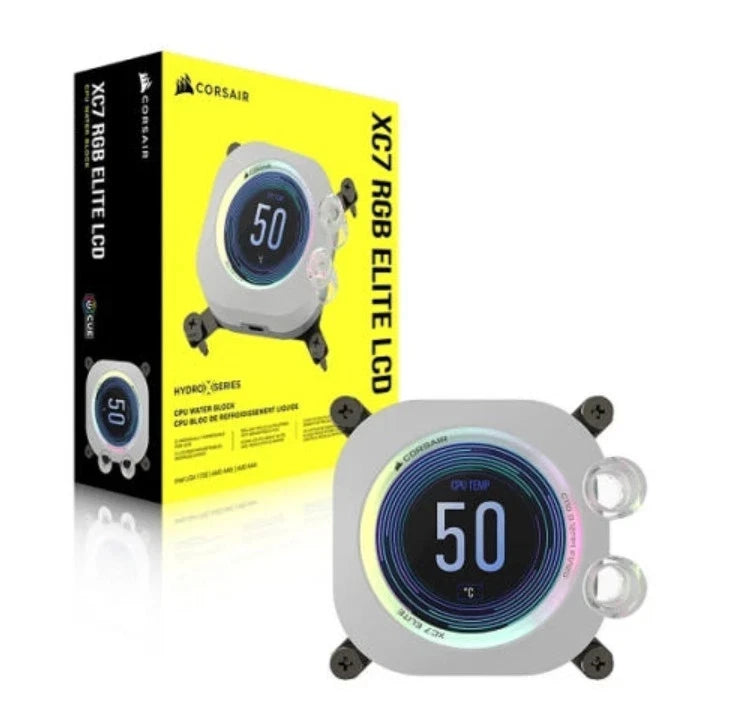 CORSAIR iCUE XC7 RGB ELITE LCD CPU Water Block Hydro Series Custom